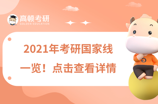 2021年考研國家線一覽！點擊查看詳情